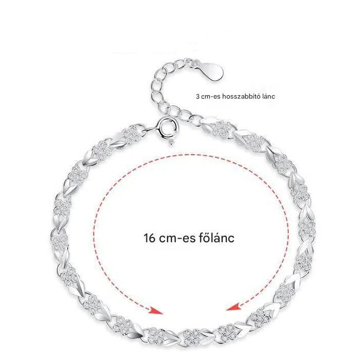 💖Nueva y moderna pulsera de plata de ley 925 para mujer🍀