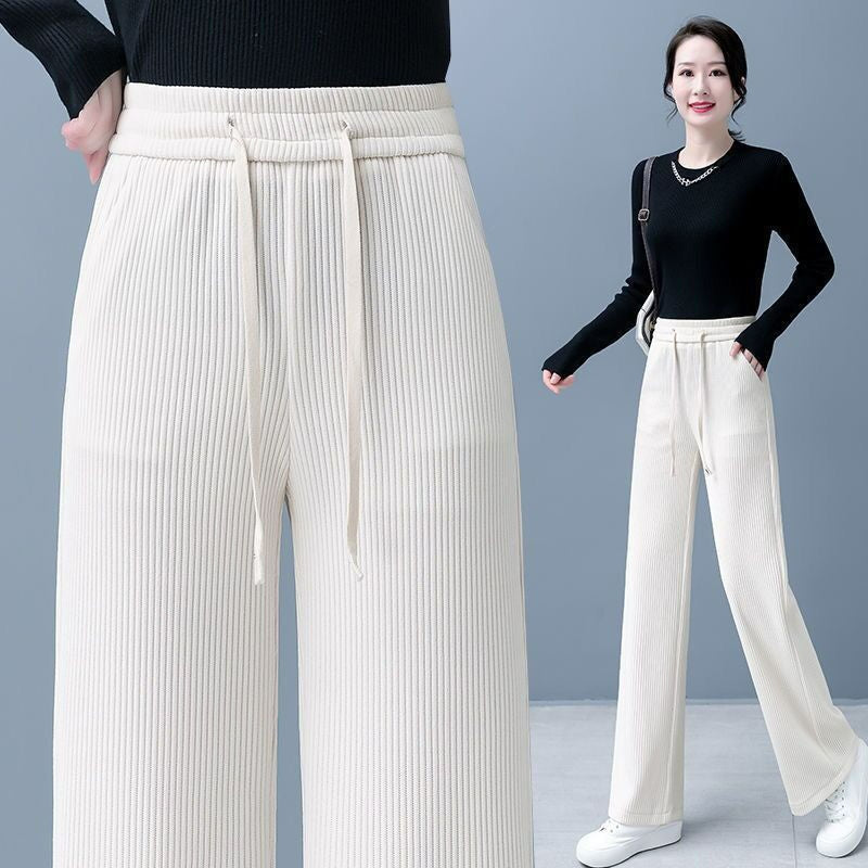 🔥 👖Nuevos pantalones casuales de terciopelo con perneras anchas, muy cómodos de usar.
