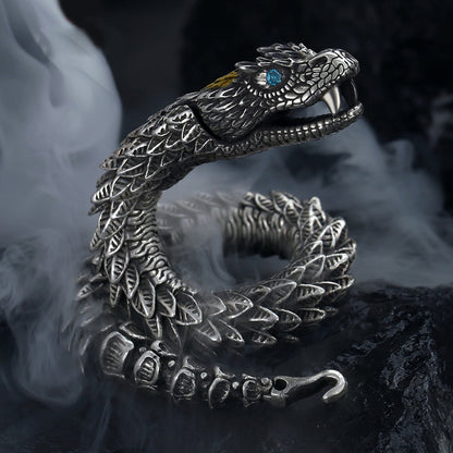 🐉🐍Pulsera de dragón retro hecha a mano para hombre del Año Nuevo del Dragón