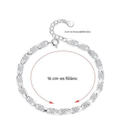 💖Nueva y moderna pulsera de plata de ley 925 para mujer🍀