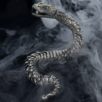 🐉🐍Pulsera de dragón retro hecha a mano para hombre del Año Nuevo del Dragón