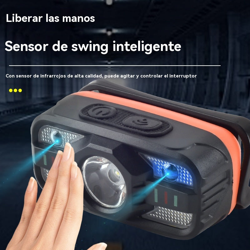 🌟💡Faros LED de inducción con carga USB inteligente